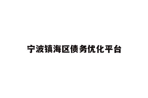 宁波镇海区债务优化平台