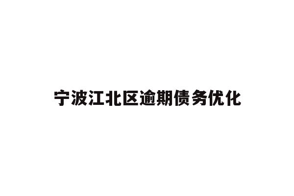 宁波江北区逾期债务优化