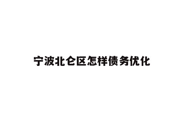 详细阅读:宁波北仑区怎样债务优化 宁波北仑区怎样债务优化