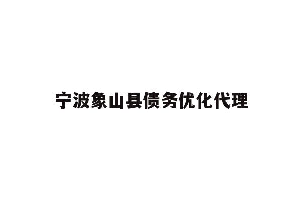 详细阅读:宁波象山县债务优化代理 宁波象山县债务优化代理