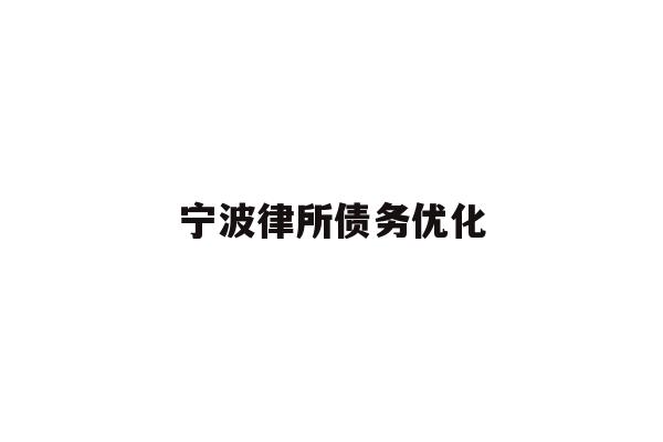 宁波律所债务优化