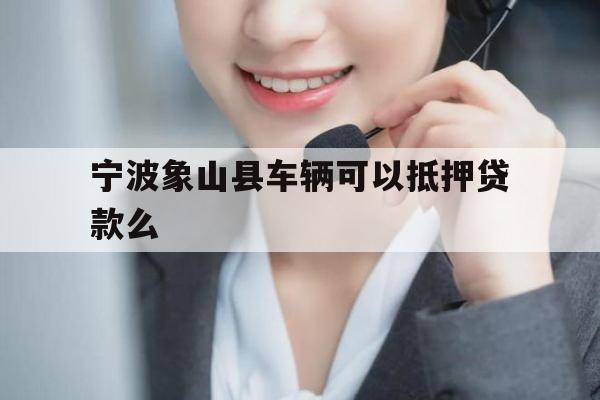 宁波象山县车辆可以抵押贷款么